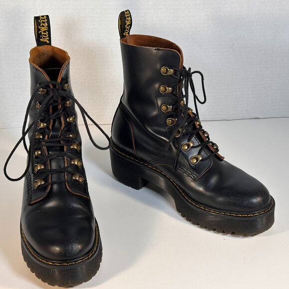 Women's size 8 black combat boots - Picture 1 of 16